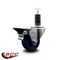 Service Caster 3'' Solid Poly Swivel 1-1/4'' Expanding Stem Caster with Brake SCC-EX20S314-SPUS-PLB-114 - alternate 2